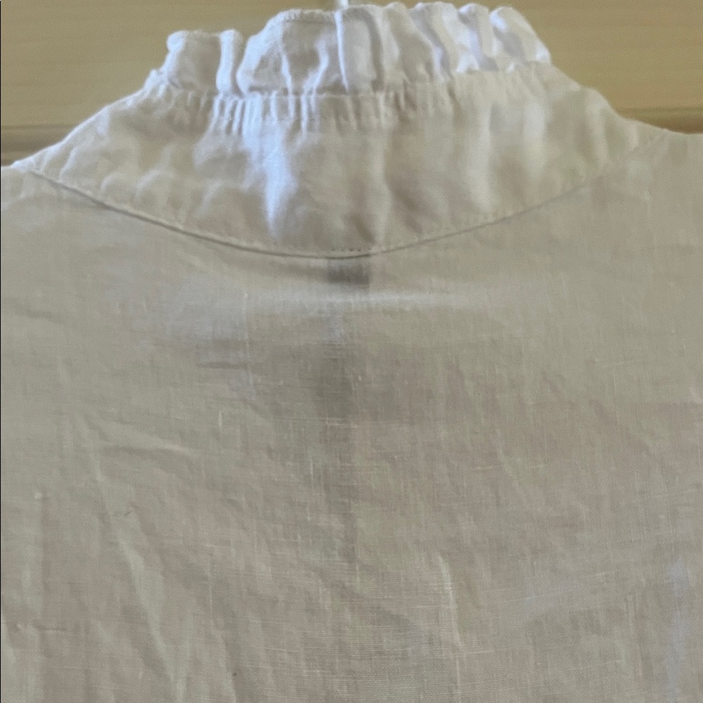 NWT-XCVI White Ruffled Collar Jacket - Picture 11 of 11